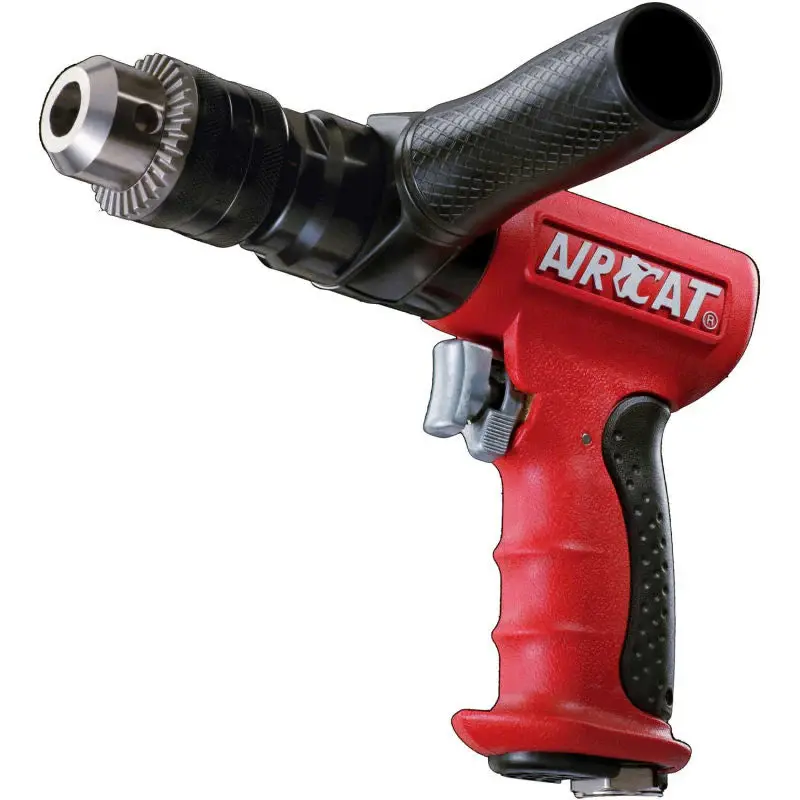 AIRCAT 4450 400 RPM 1/2" Pistol Air Drill 0.625 HP 4 CFM Reversibel
