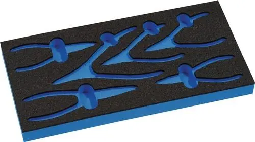 PROMAT Werkzeugmodul Leereinlage 1/3-Modul 4000 871 242,6-tlg.PROMAT robust und verschleißfest