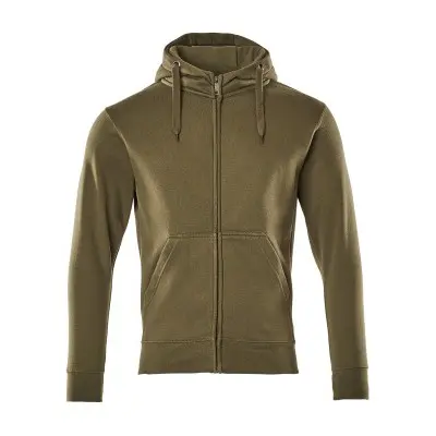 Robust & Wetterfest MASCOT® - Kapuzensweatshirt mit Reißverschluss CROSSOVER, Moosgrün, Größe 4XL