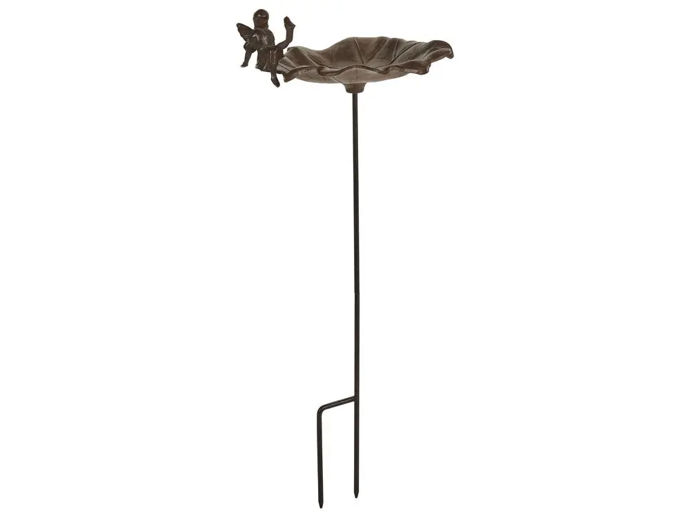 Garten-Vogeltränke Metall braun Antik-Optik 65 cm Waldfee MAGPIE