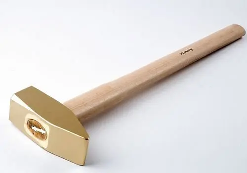 DENIOS Vorschlaghammer 3000 g Sonderbronze funkenfrei für Ex-Zonen 250381
