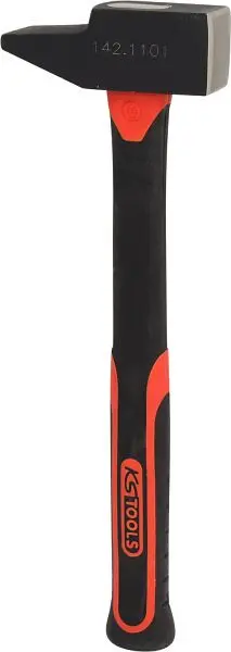 KS Tools Schlosserhammer Fiberglasstiel französische Form 1000g 142.1101