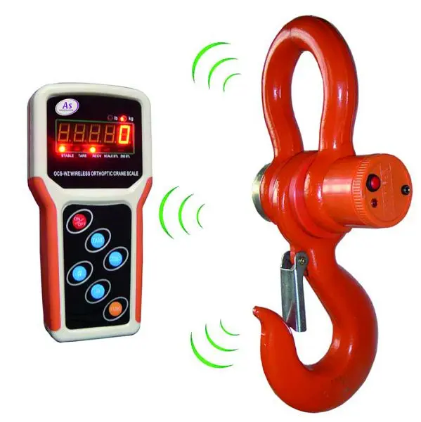 As-Wägetechnik Kranwaage mit extrem geringer Bauhöhe Wägebereich: 5.000 kg AS-CS-S5