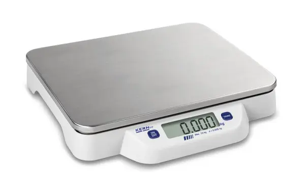 Kern Tischwaage Wägebereich 10 kg Ablesbarkeit 5 g Linearität ± 002 kg Einheiten kg Wägefläche 320×260 mm ECB 10K-3N
