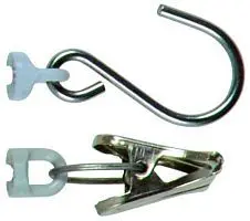 PESOLA Klammer + Haken mit Clip-Öse Zubehörteile zu Micro- und Medio-Waagen 3606