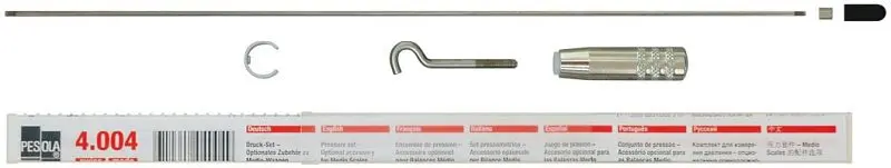 PESOLA Kraftmesser Druckset Federwaage Zubehörteile zu Macro Waagen 8004