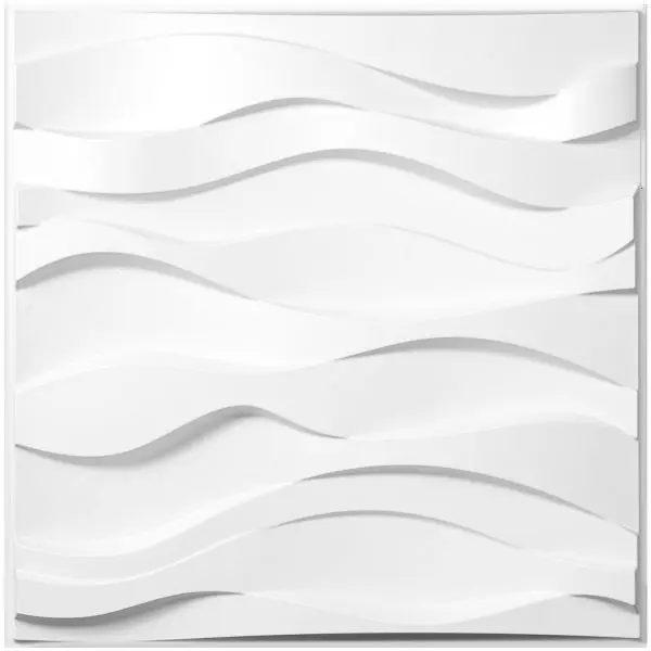 VEVOR 3D Wandpaneele 50x50cm Dekorative Fliesen Packung Selbstklebend Wandtattoo PVC VE: 13 Stück 3DCZPVCBW13Z00001V0