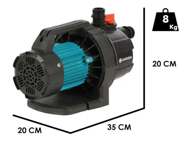Gardena 3700/4 ELEMENTAR - Tauchpumpe 800W - 4,1 bar - 3.700 l/h