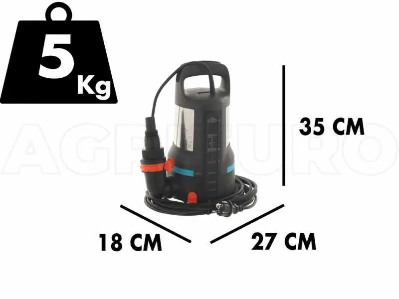 Tauchpumpe Gardena 11000 Aquasensor für klares Wasser art. 9034-20