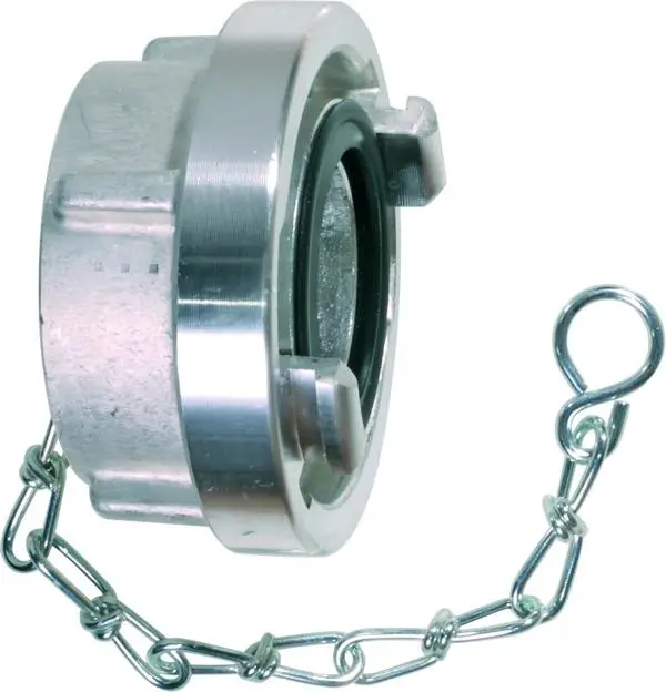 GEKA Blindkupplung "STORZ" Grösse 75-B KA 89mm AL mit Kette 69.0053