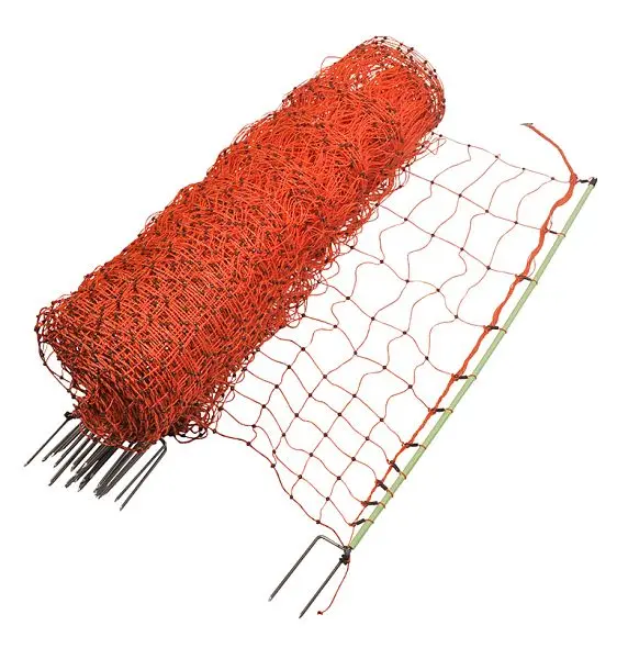 Gallagher EuroNetz Geflügelnetz doppelter Erdstab orange 112/2-15/G-50m 022403