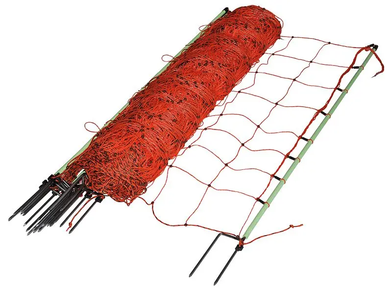 Gallagher EuroNetz Ziegennetz doppelter Erdstab orange 105/2-14/G-50m 022212