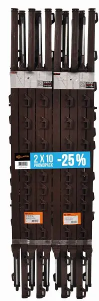 Gallagher Duopack Vario Pfahl 100m terra VE: 20 Stück 072507