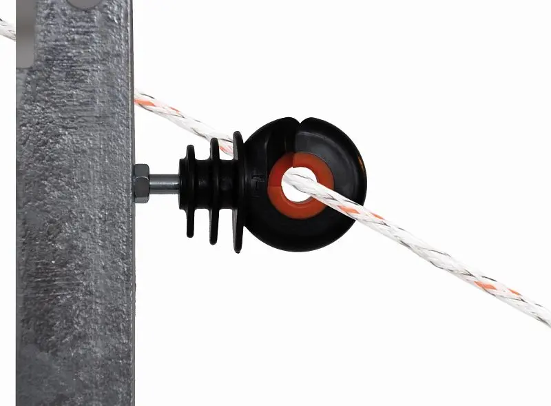 Gallagher Ringisolator XDI für Metallpfähle M6x23cm VE: 10 Stück 057795