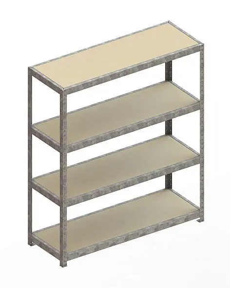 Meta SPEED - RACK Regal 1970x1700x600 mm mit Spanplatte verzinkt Bodenanzahl: 4 20087053