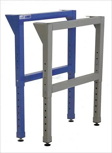 ADB Werkbankfuß höhenverstellbar H600-1000 x T700 mm höhenverstellbar blau RAL 5012 42539