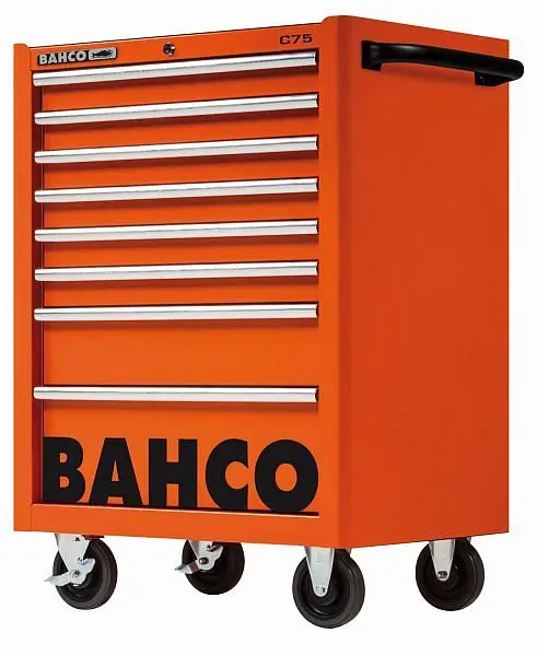 Bahco Classic Werkstattwagen 26" mit 8 Schubladen orange 1475K8