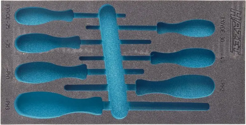 Hazet 2-Komponenten Weichschaum-Einlage für 163-229/7 Maße / Länge: 342 mm x 172 mm 163-229L