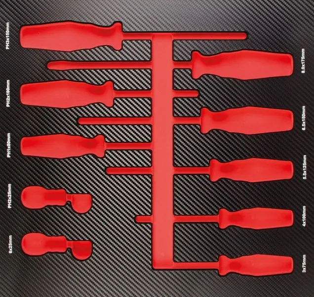 Projahn ProForm Einlage leer für 10 Schraubenzieher 5999-48E