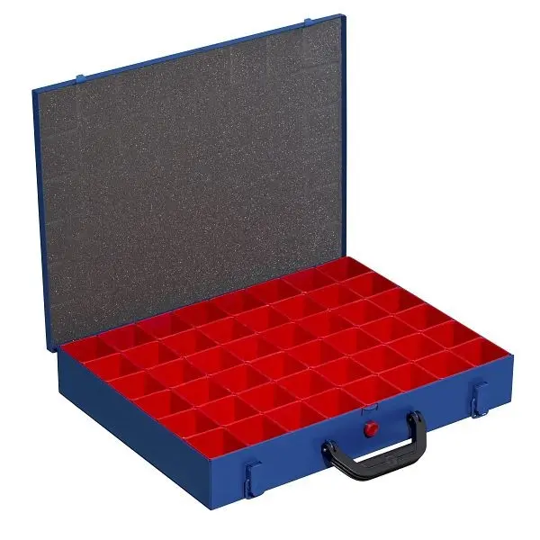 Allit EuroPlus Pro >M< Profi-Metall-Kleinteilekoffer 44H-48 Farbe: blau Masse: 37 Gramm 454123