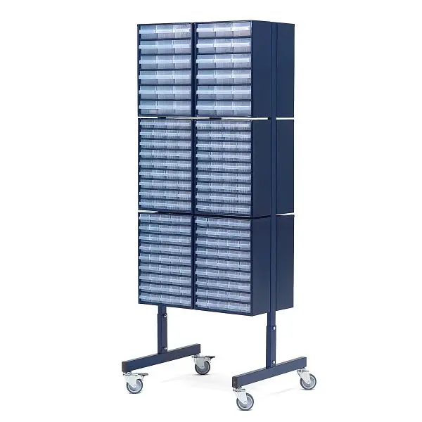 AJ Doppelseitiges mobiles Kleinteilemagazin mit 396 Laden 20827