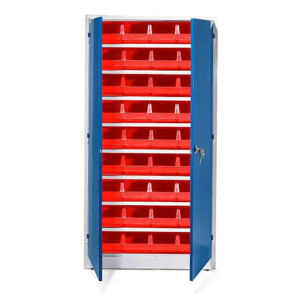 AJ Komplettschrank 9000 + STYLE 36 Behälter 1900 x 1000 x 400 mm rot 22104