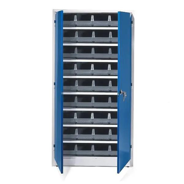 AJ Komplettschrank 9000 + STYLE 36 Behälter 1900 x 1000 x 400 mm grau 22105