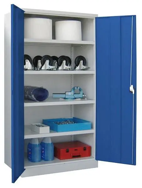 Pavoy Schwerlastschrank 1950/630/1040 Drehgriff ohne Trennwand 4 Böden 36362-104-001-910