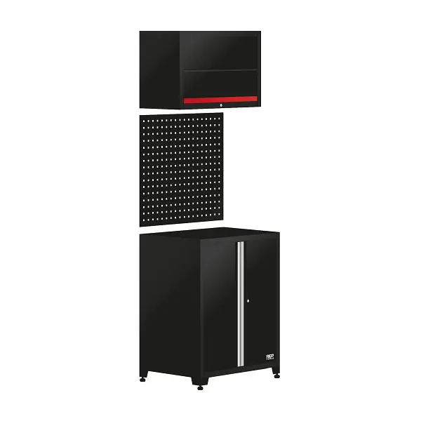 RepTools Metall Unterschrank 2-türig mit Lochwand und Hängeschrank XXL-118821