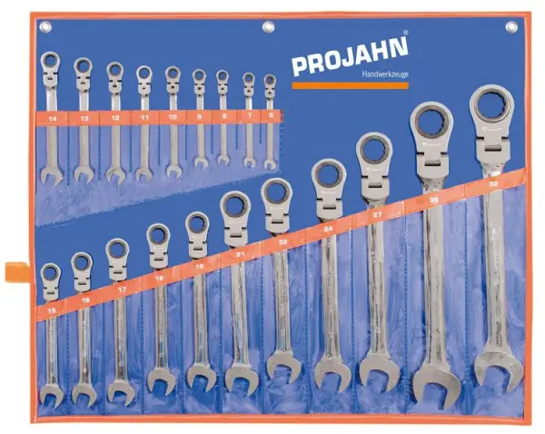 Projahn GearTech Schlüssel Satz Rolltasche 20 teilig biegsam 3502