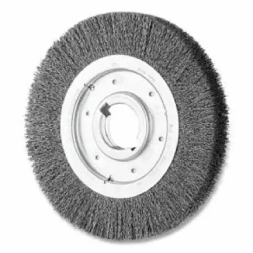 10 Inch Karbon Steel Medium Crimped Wire Wheel Brush 419-81133 Rot/Schwarz