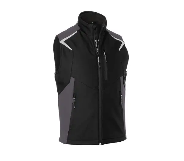 Kübler BODYFORCE Softshell Weste Farbe: schwarz/anthrazit Grösse: XXL 7125 5375-9997-XXL