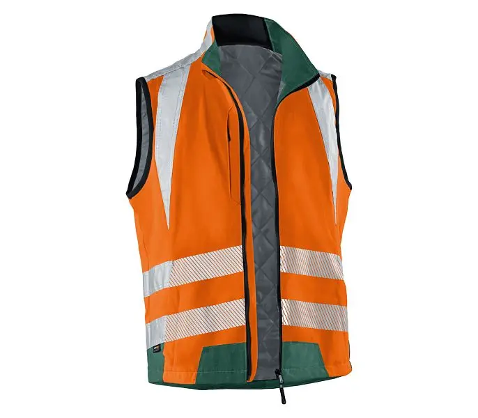 Kübler REFLECTIQ Weste PSA 2 Farbe: warnorange/moosgrün Grösse: 3XL 7207 8340-3765-3XL