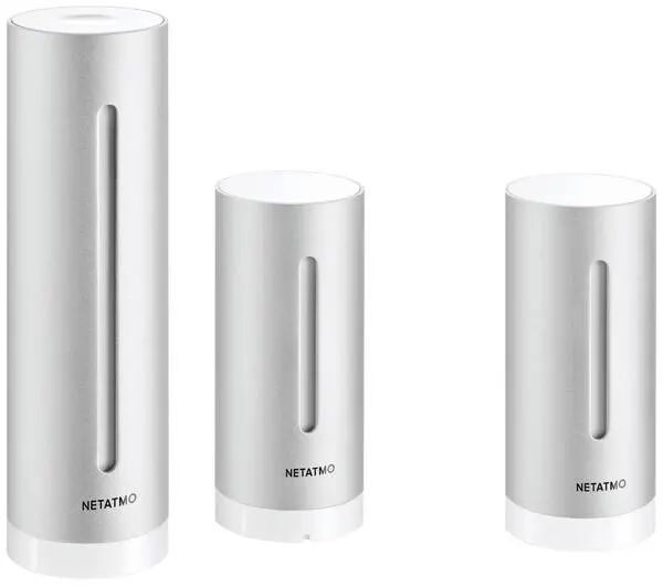 Netatmo Smarte Wetterstation + Innenmodule Bundle NBU-NWS-NIM-EU WLAN-Wetterstation Vorhersage für 6 Tage Anzahl Sensore ...