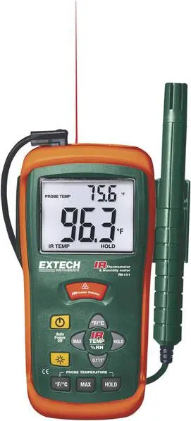 Solarbetriebenes Extech RH101 Luftfeuchtemessgerät (Hygrometer) 10 % rF 95 % rF