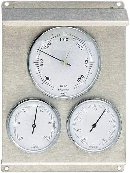 TFA Dostmann 20.2010.60 Analoge Wetterstation Vorhersage für 12 bis 24 Stunden mit Wandmontage