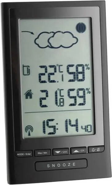 Professionelles TFA Dostmann Modus Plus 351122 Funk-Wetterstation Vorhersage für 12 bis 24 Stunden Anzahl Sensoren max. 3