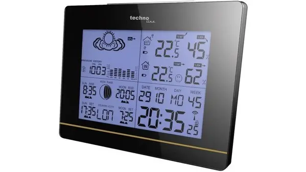 Präzisions- Techno Line WS 6750 Funk-Wetterstation Vorhersage für 12 bis 24 Stunden