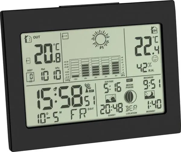 Solarbetriebenes TFA Dostmann HORIZON 35.1155.01 Funk-Wetterstation Anzahl Sensoren max. 3