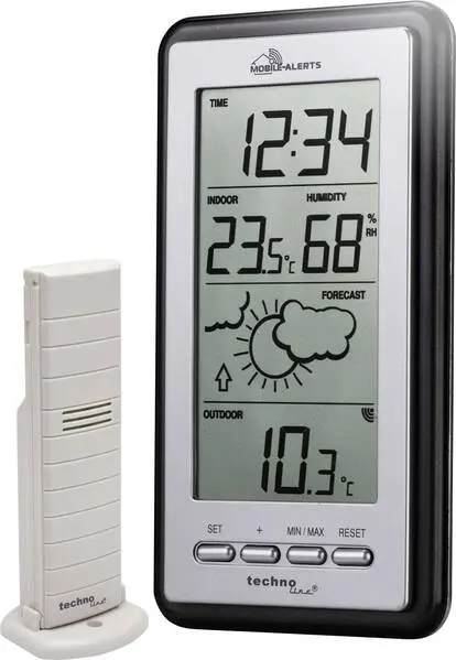 Techno Line MA 10430 Funk-Wetterstation Anzahl Sensoren max. 1 St. mit Alarmfunktion
