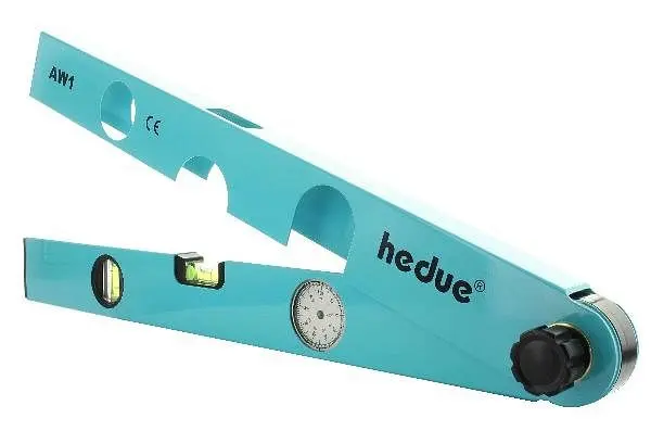 hedue Winkelmesser AW1 Maße 480 x 50 x 30 mm Messbereich 0° - 180° Ablesung 1° D102