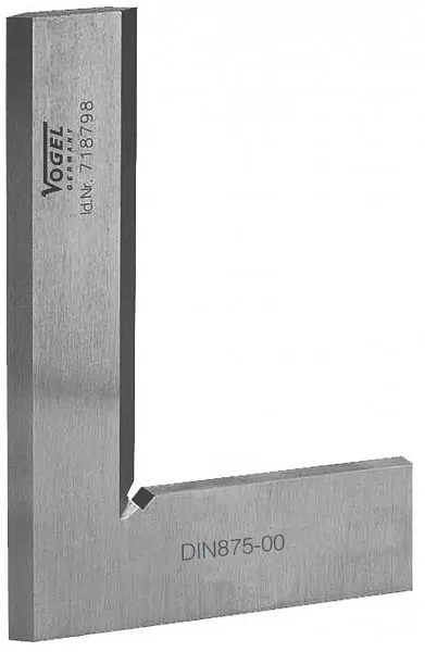 Vogel Germany Haarwinkel DIN 875 GG 00 Normalstahl 100 x 70 mm flach 310213