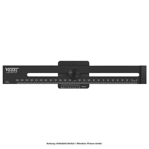 Vogel Germany Streichmaß mit Gradmesser 200 mm 336260