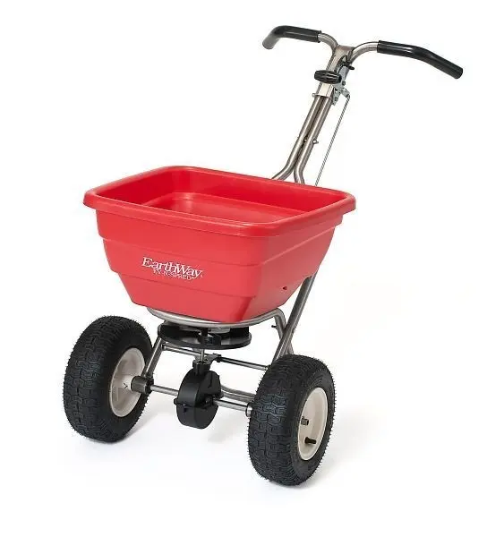 Earthway Streuwagen Dual Port Pro Rostfrei F80PSD