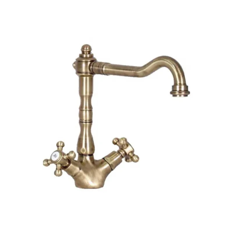 Einloch-Spülbecken-Gruppe Serie Belinda Modell FBLV180BR Bronzefarben Paffoni