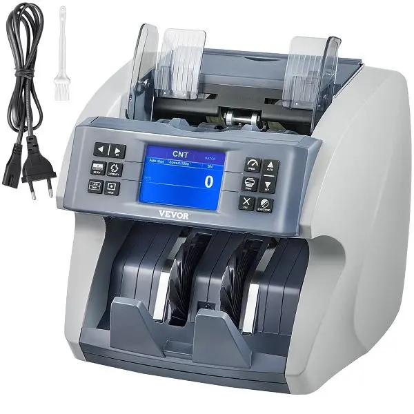 VEVOR SH-07C Wertzähler Geldzähler für gemischte Banknoten Banknotenzähler Geldzählmaschine 800 Stück/min DCJLSHCIS2...