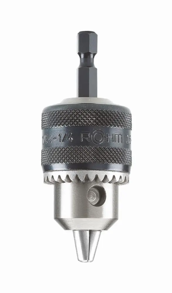 Röhm Zahnkranz-Bohrfutter PRIMA Grösse 6L Aufnahme 1/4 Hex Spannweite 0.5-6.5" 368292