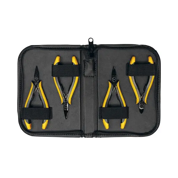 BERNSTEIN ESD - EUROline-Zangen-Set 4-teilig im Etui 3-680