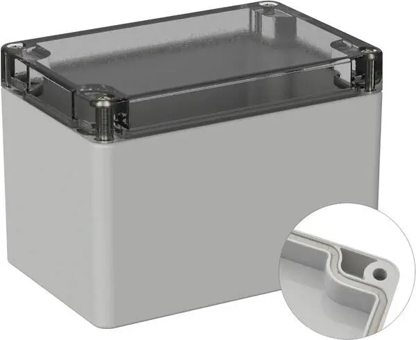 TRU COMPONENTS TC-9065504 Outdoor-Gehäuse 120 x 80 x 85 Polycarbonat Lichtgrau (RAL 7035) 1 St.