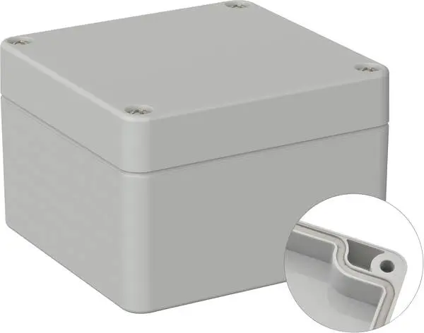 TRU COMPONENTS TC-9065508 Outdoor-Gehäuse 122 x 120 x 85 Polycarbonat Lichtgrau (RAL 7035) 1 St.